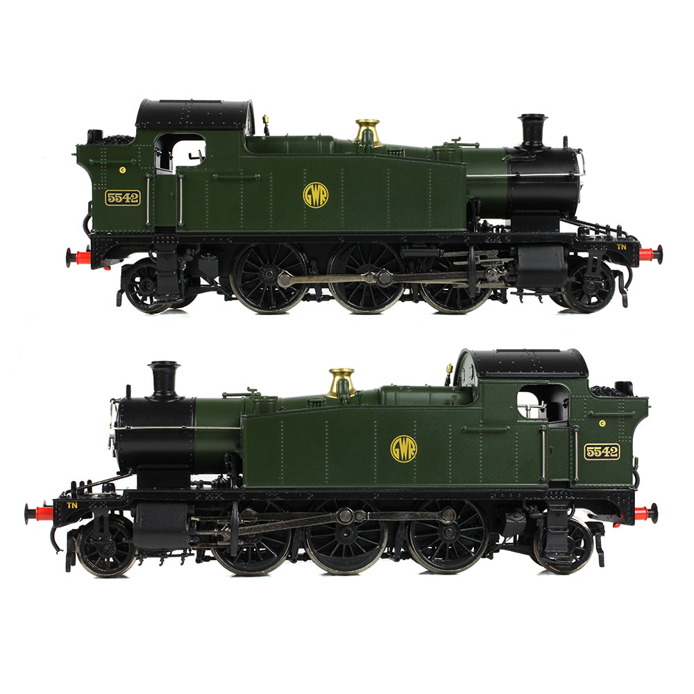 Bachmann 32-141 - GWR 4575 Prairie Tank 5542 GWR Green (Shirtbutton)