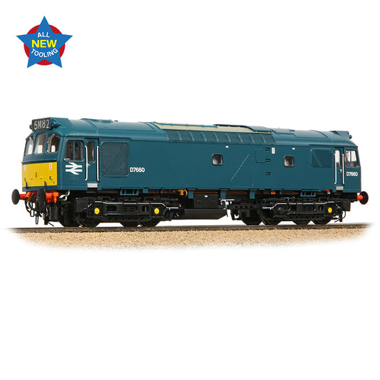 Bachmann 32-333 - Class 25/3 D7660 BR Blue (Small Yellow Panels)