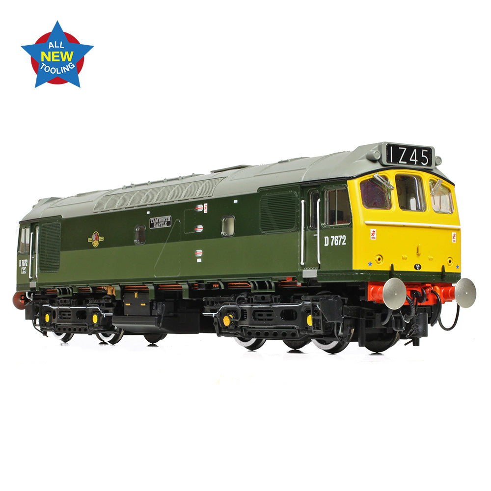 Bachmann 32-334 - Class 25/3 D7672 'Tamworth Castle' BR Two-Tone Green (Full Yellow Ends)