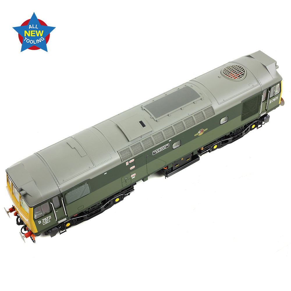 Bachmann 32-334 - Class 25/3 D7672 'Tamworth Castle' BR Two-Tone Green (Full Yellow Ends)