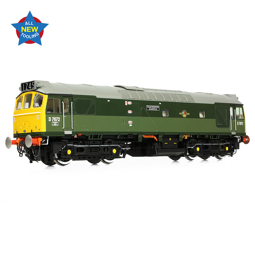 Bachmann 32-334 - Class 25/3 D7672 'Tamworth Castle' BR Two-Tone Green (Full Yellow Ends)