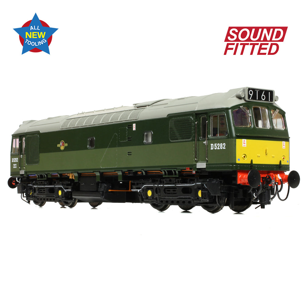 Bachmann 32-341SF - Class 25/2 D5282 BR Two-Tone Green (Small Yellow Panels)