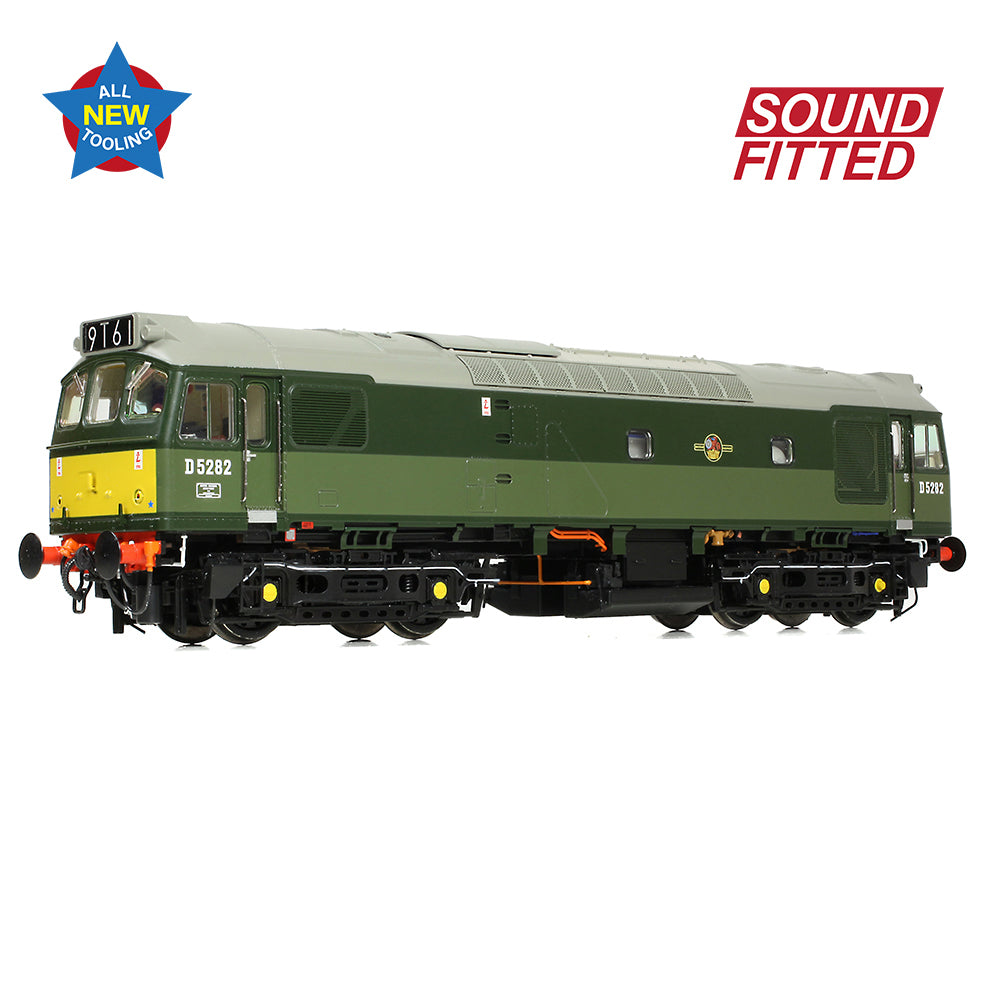 Bachmann 32-341SF - Class 25/2 D5282 BR Two-Tone Green (Small Yellow Panels)