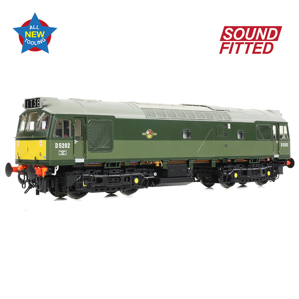 Bachmann 32-341SF - Class 25/2 D5282 BR Two-Tone Green (Small Yellow Panels)