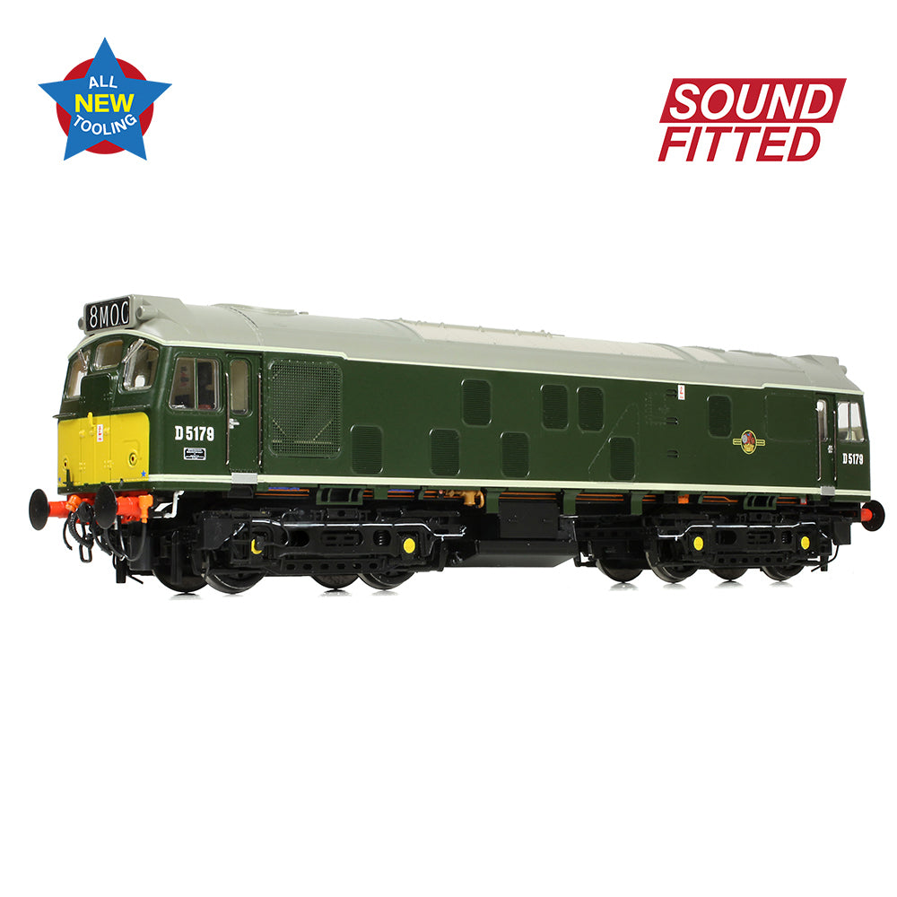 Bachmann 32-343ASF - Class 25/1 D5179 BR Green (Small Yellow Panels)