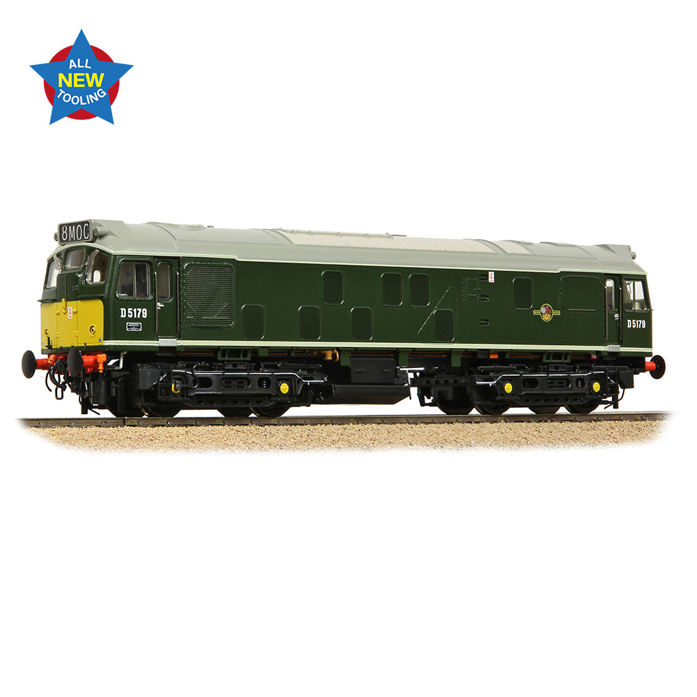 Bachmann 32-343ASF - Class 25/1 D5179 BR Green (Small Yellow Panels)