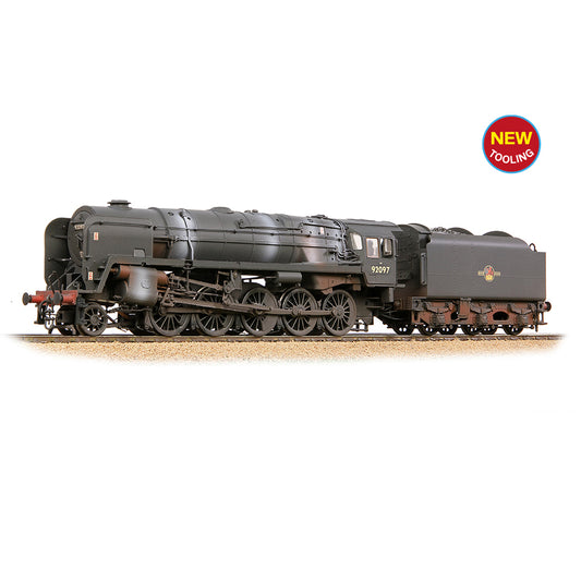 Bachmann 32-862 - BR Standard 9F Class (Tyne Dock) 92060 BR Black Late Crest (Weathered)