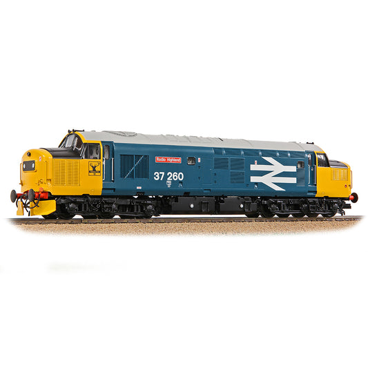 Bachmann 35-309 - Class 37/0 37260 'Radio Highland' BR Blue (Large Logo)