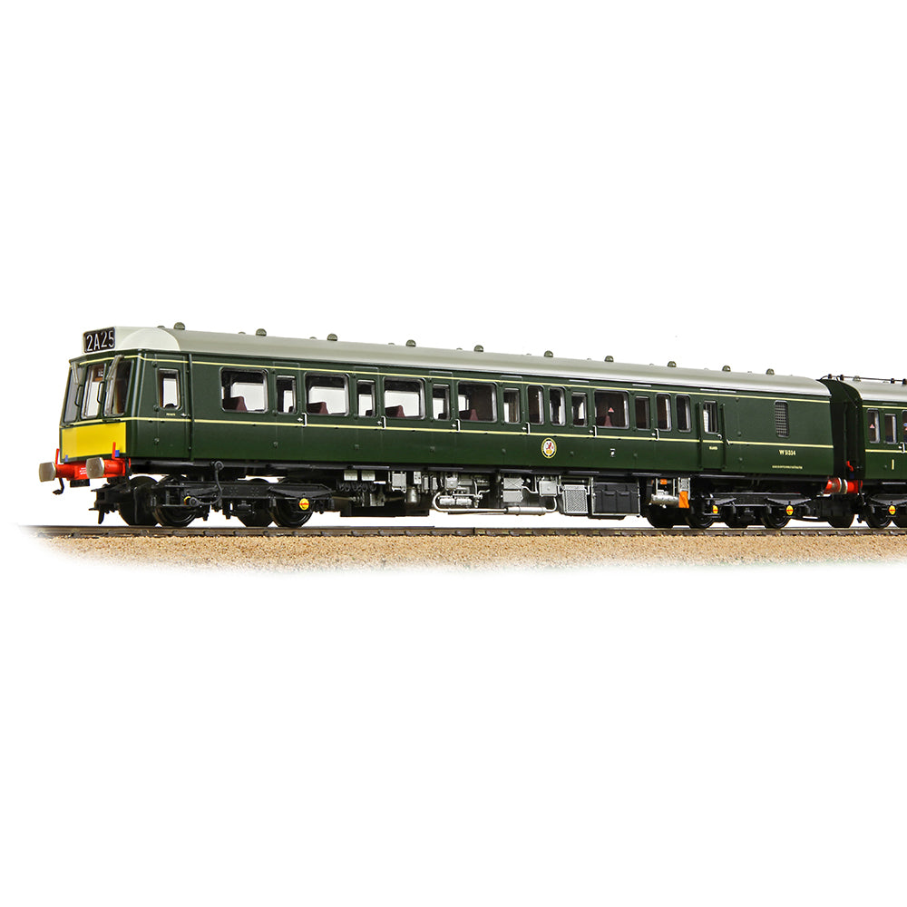 Bachmann 35-503 - Class 117 3-Car DMU R334 BR Green (Small Yellow Panels)