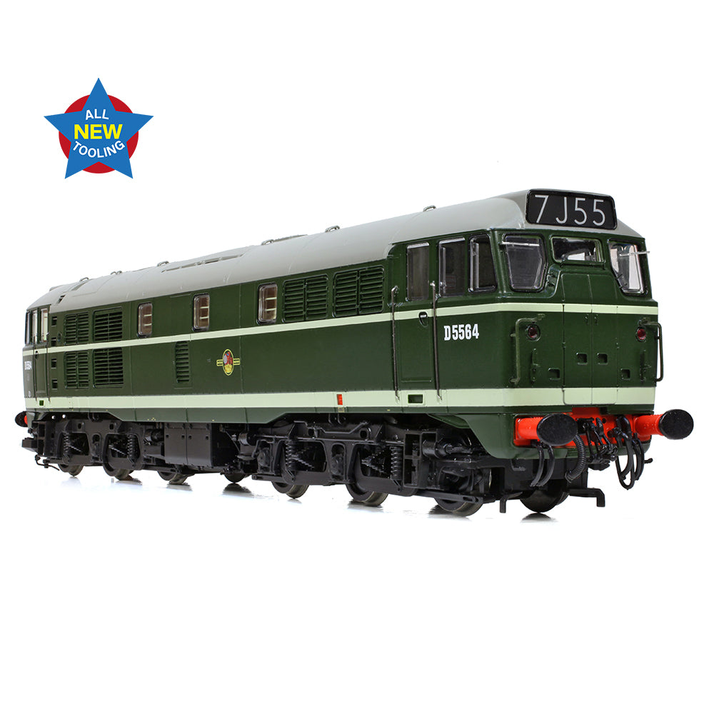 Bachmann 35-801 - Class 30 D5564 BR Green (Late Crest)