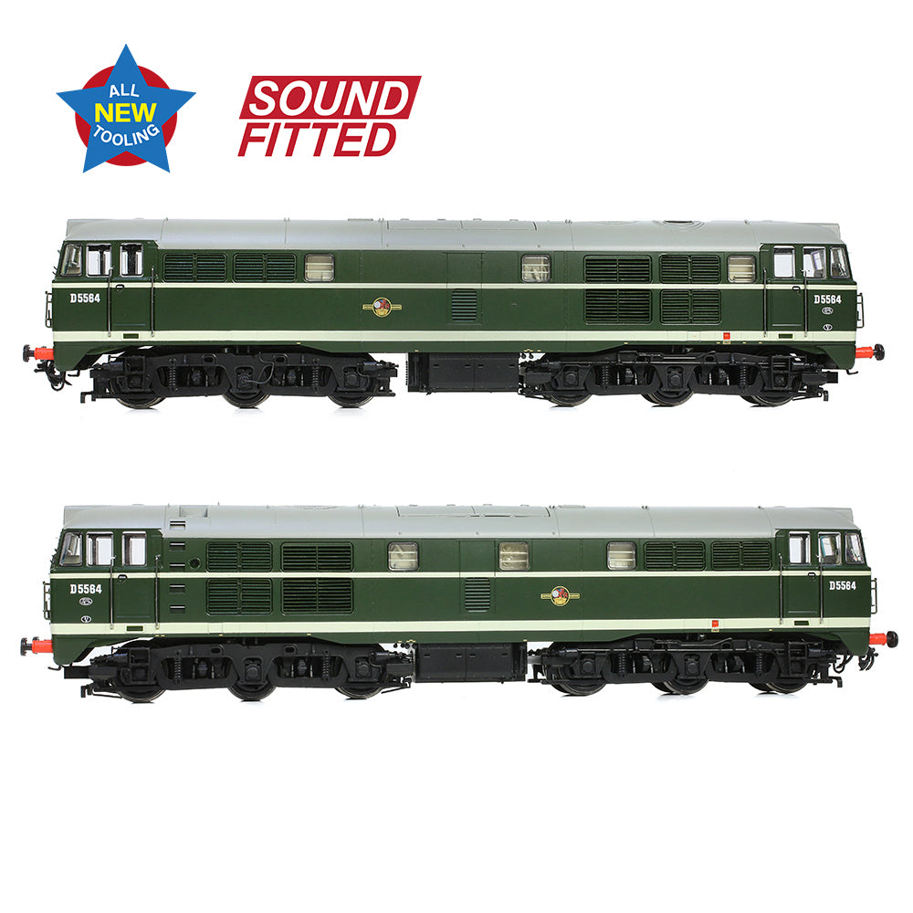 Bachmann 35-801SF - Class 30 D5564 BR Green (Late Crest)