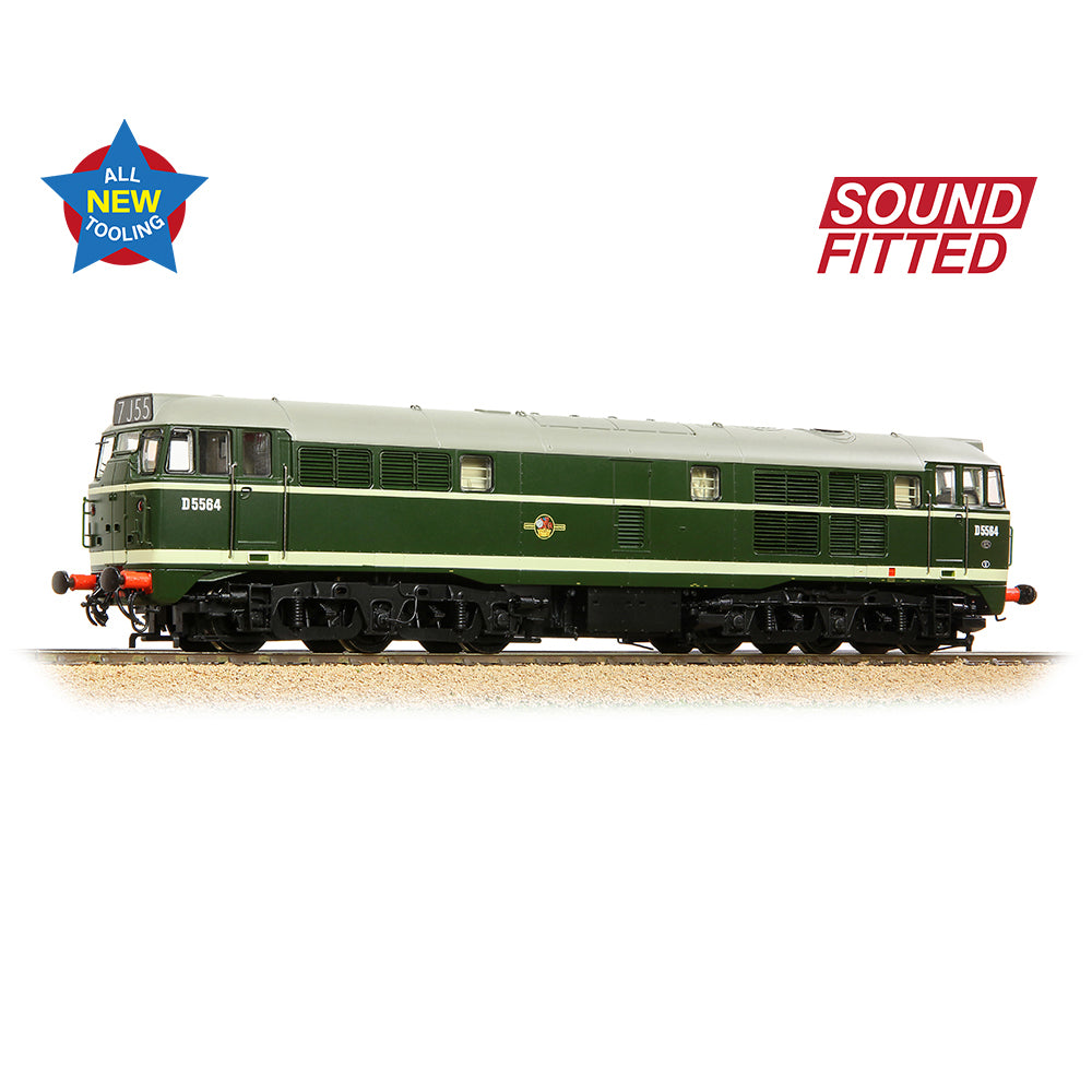 Bachmann 35-801SF - Class 30 D5564 BR Green (Late Crest)