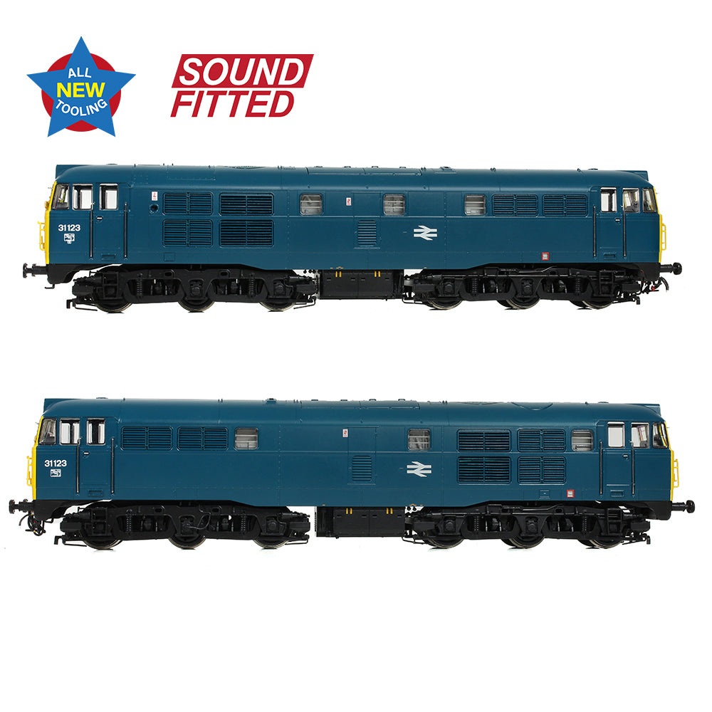 Bachmann 35-805SF - Class 31/1 31123 BR Blue (Sound Fitted)