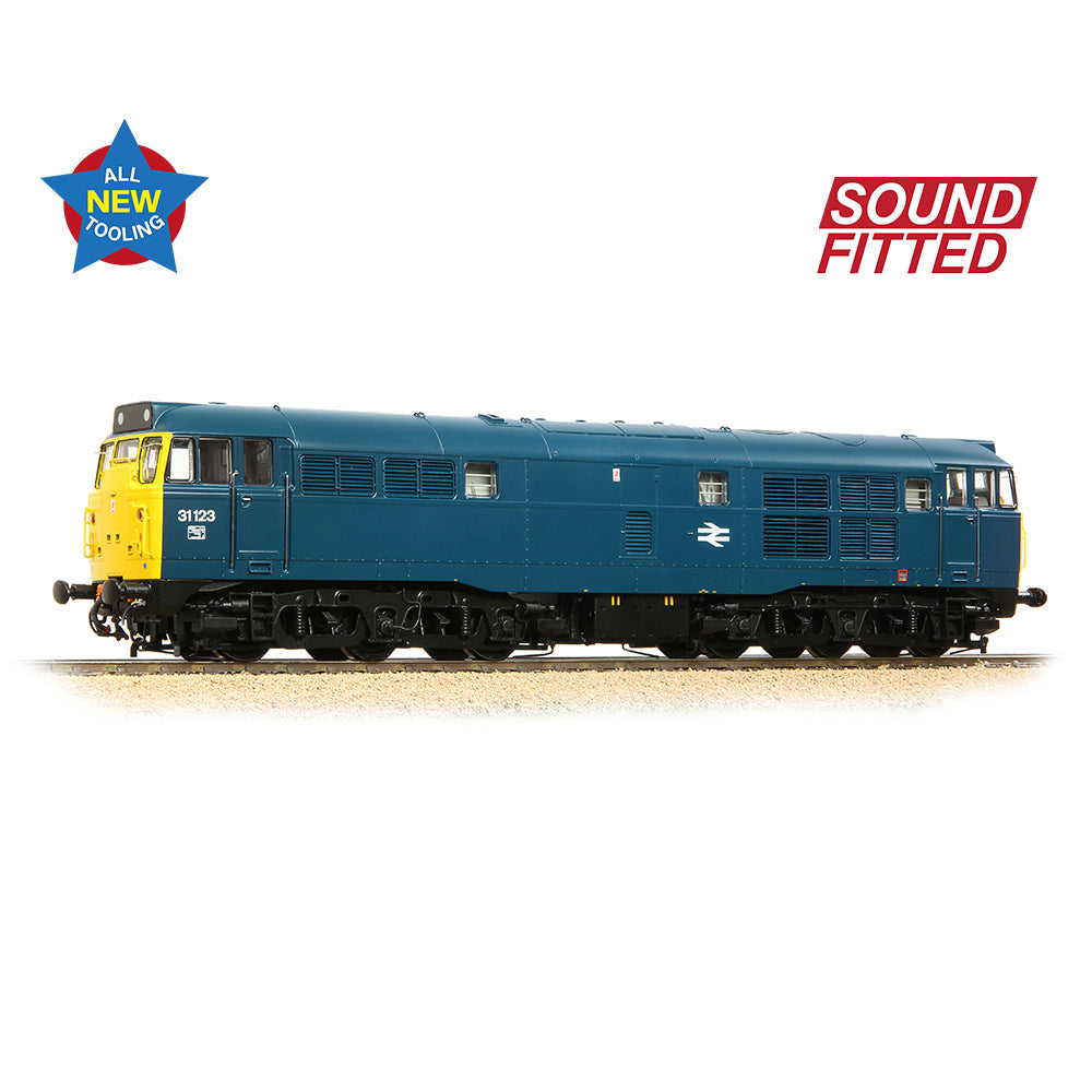 Bachmann 35-805SF - Class 31/1 31123 BR Blue (Sound Fitted)