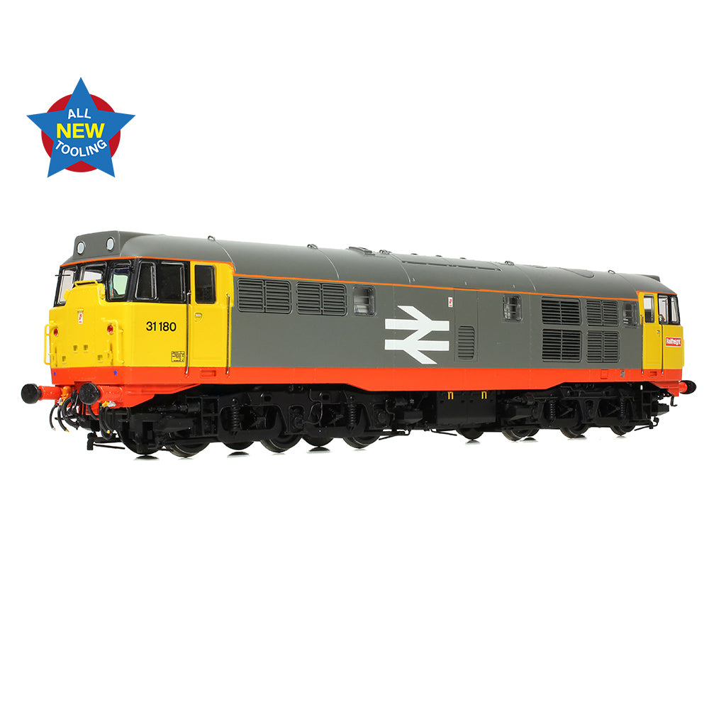 Bachmann 35-821 - Class 31/1 Refurbished 31180 BR Railfreight (Red Stripe)