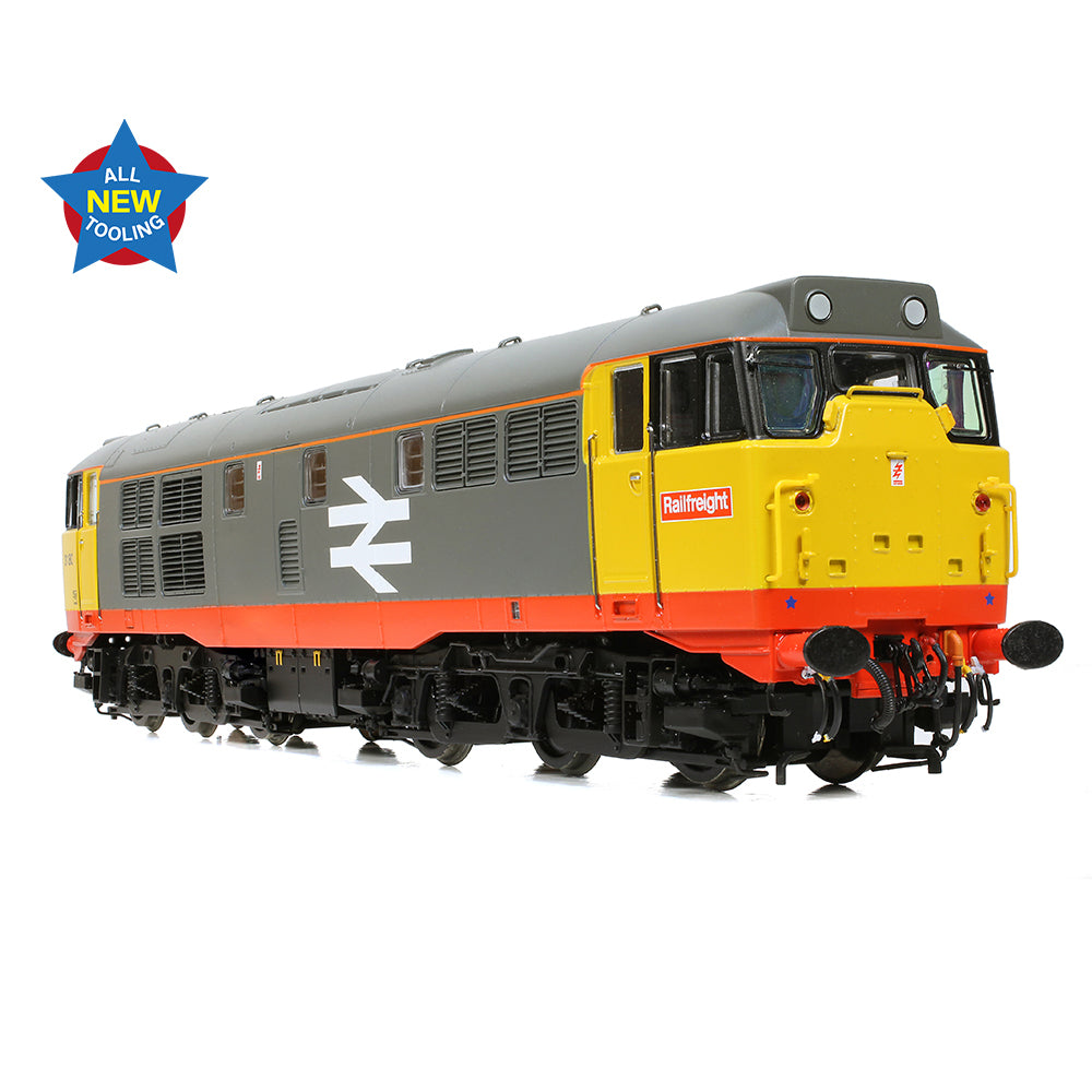 Bachmann 35-821 - Class 31/1 Refurbished 31180 BR Railfreight (Red Stripe)