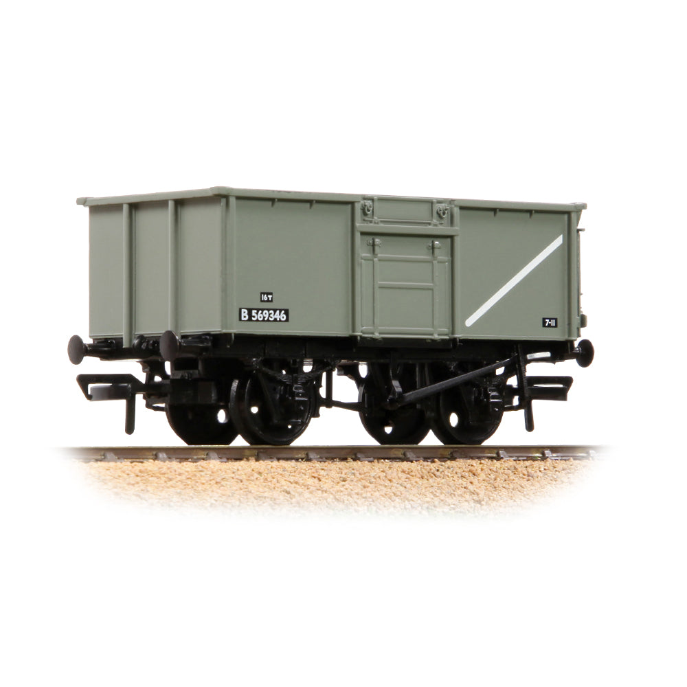 Bachmann 37-265 - BR 16T Steel Mineral Top Flap Doors 3-Wagon Pack BR Grey (Early) [WL]