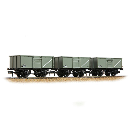 Bachmann 37-265 - BR 16T Steel Mineral Top Flap Doors 3-Wagon Pack BR Grey (Early) [WL]