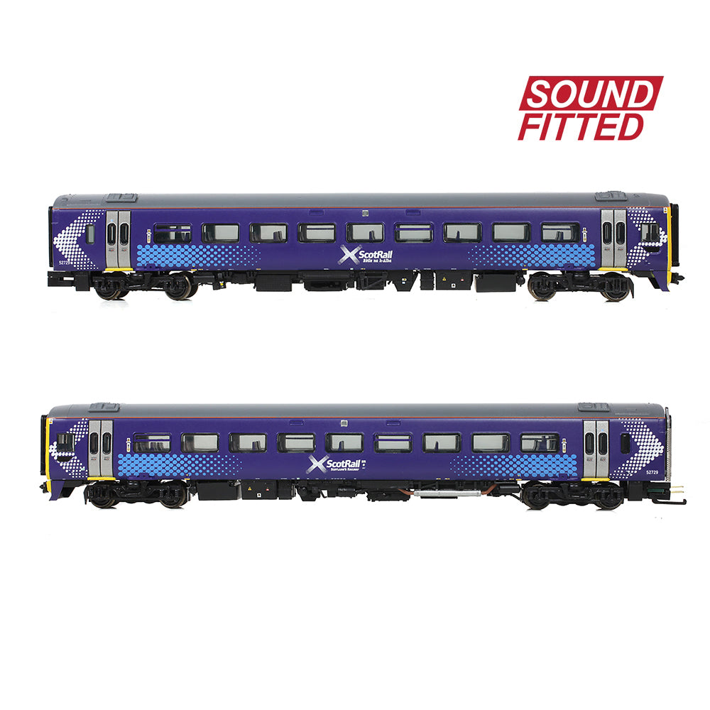 Graham Farish 371-851ASF - Class 158 2-Car DMU 158729 Scotrail Saltire (SOUND FITTED)