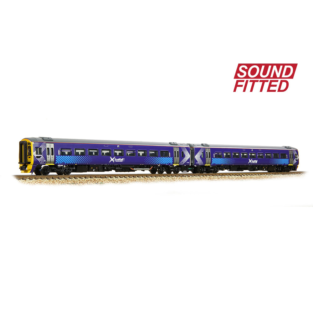 Graham Farish 371-851ASF - Class 158 2-Car DMU 158729 Scotrail Saltire (SOUND FITTED)