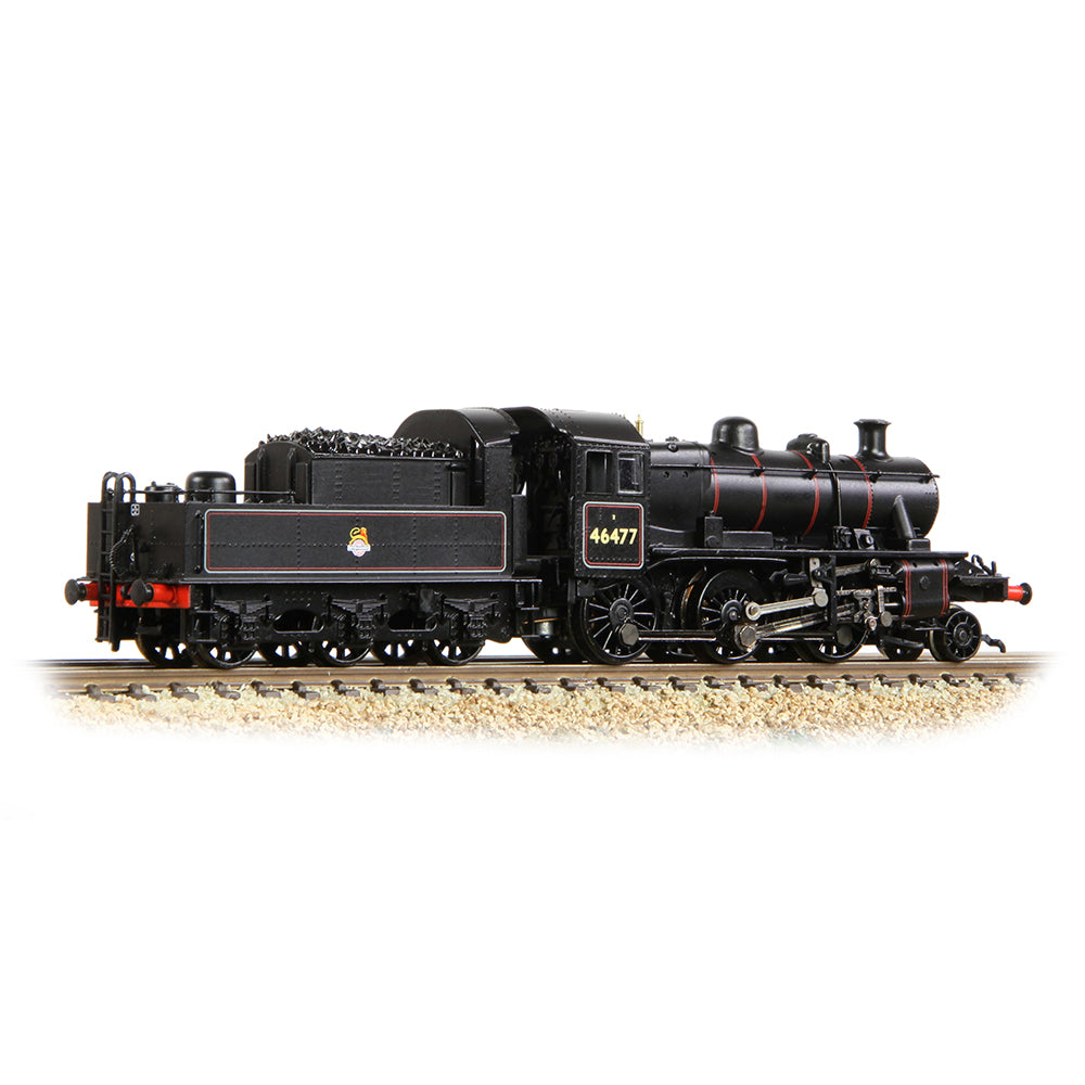 Graham Farish 372-626A - LMS Ivatt 2MT Class 46477 BR Lined Black Early Emblem