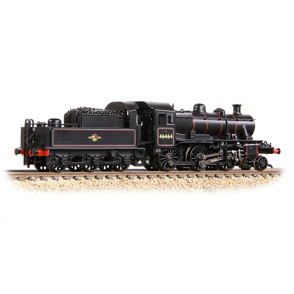 Graham Farish 372-628B - LMS Ivatt 2MT Class 46464 BR Lined Black Late Crest