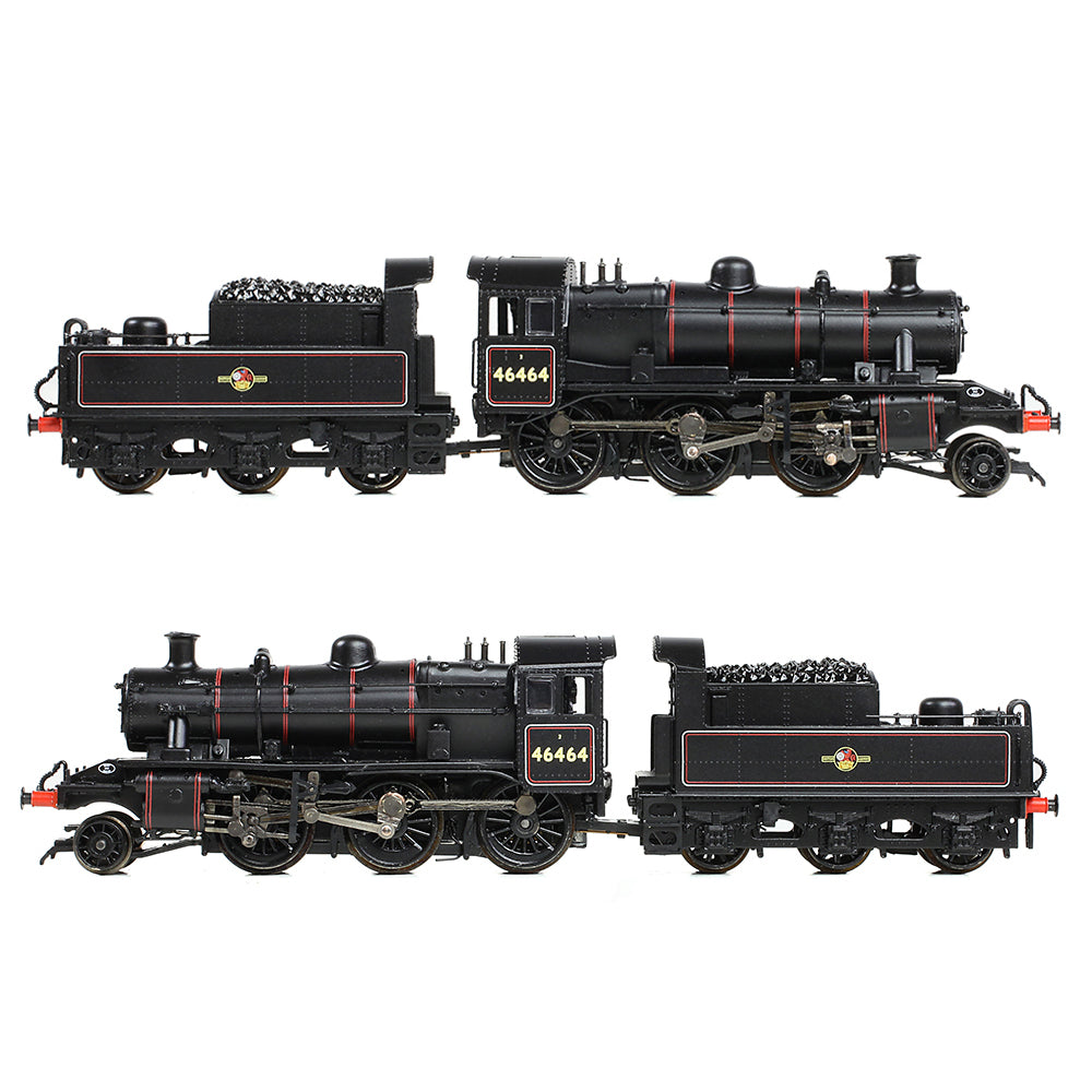 Graham Farish 372-628B - LMS Ivatt 2MT Class 46464 BR Lined Black Late Crest