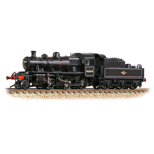 Graham Farish 372-628B - LMS Ivatt 2MT Class 46464 BR Lined Black Late Crest