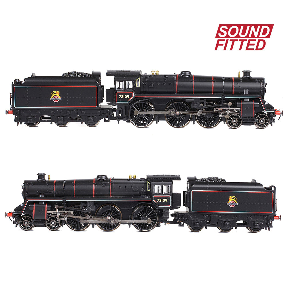 Graham Farish 372-727ASF - BR Standard 5MT with BR1B Tender 73109 BR Lined Black (Early Emblem)