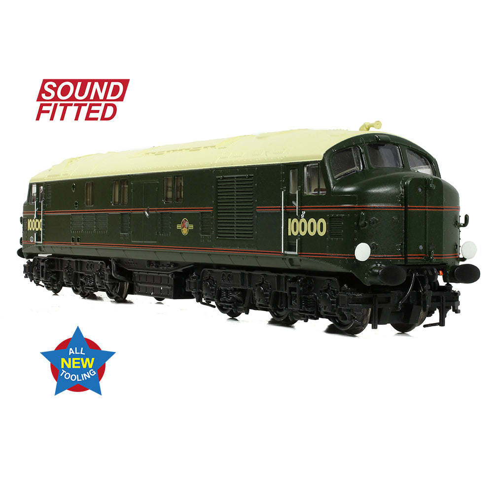 Graham Farish 372-916SF - LMS 10000 BR Lined Green (Late Crest) (SOUND FITTED)