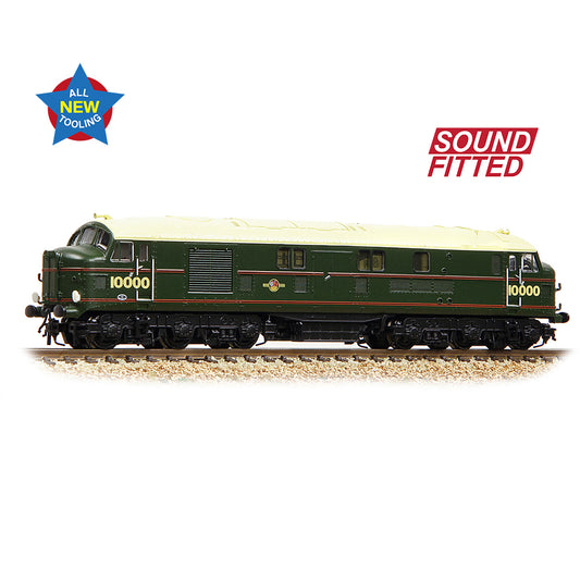 Graham Farish 372-916SF - LMS 10000 BR Lined Green (Late Crest) (SOUND FITTED)