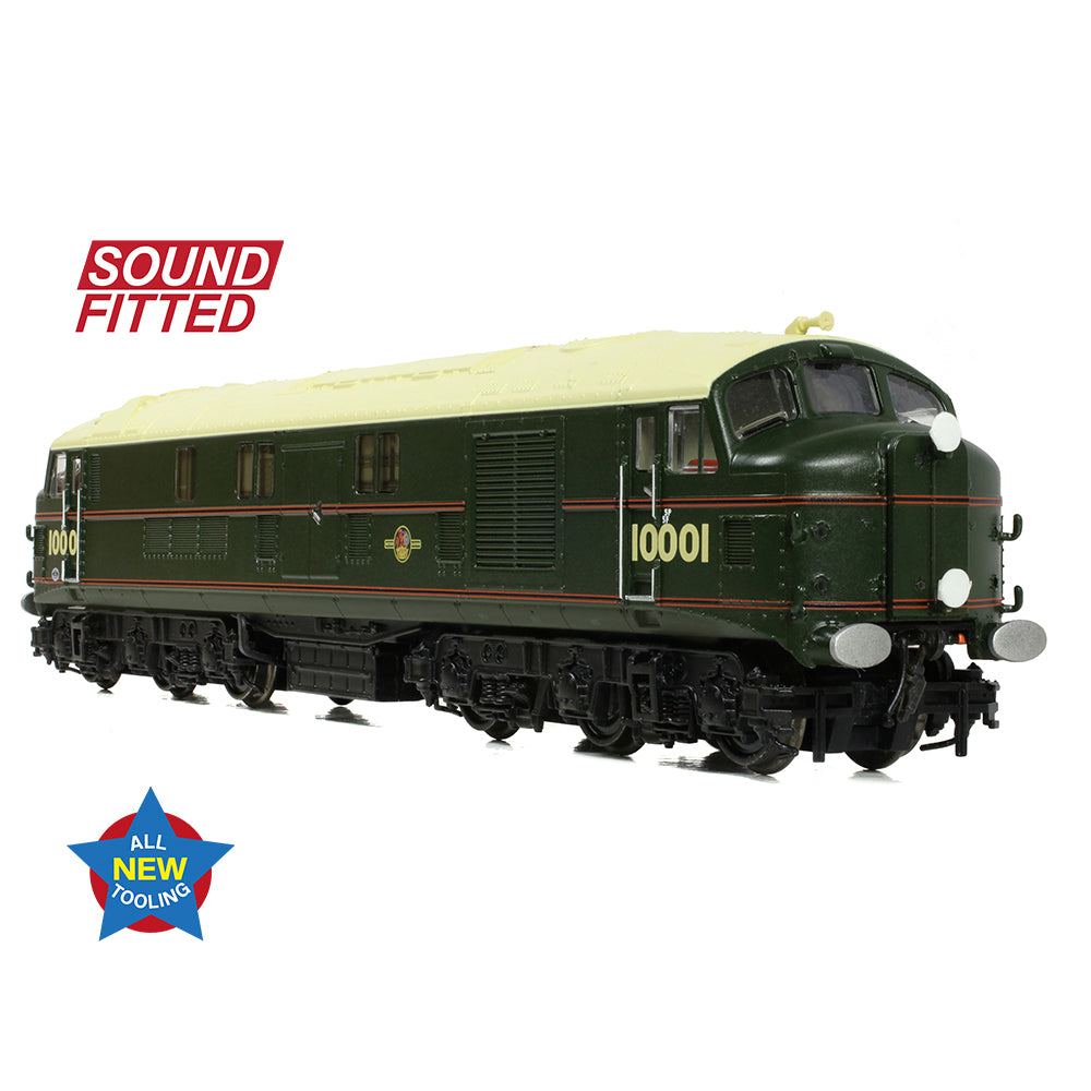 Graham Farish 372-917SF - LMS 10001 BR Lined Green (Late Crest) (SOUND FITTED)