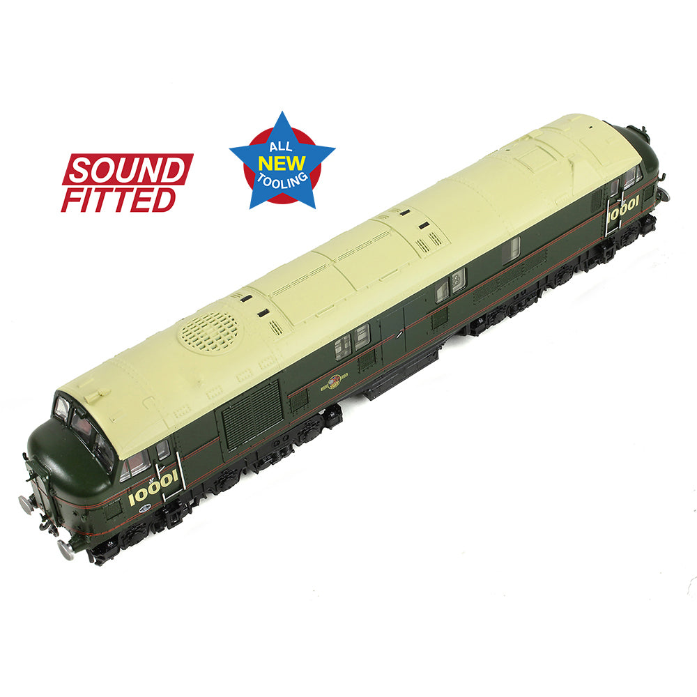 Graham Farish 372-917SF - LMS 10001 BR Lined Green (Late Crest) (SOUND FITTED)