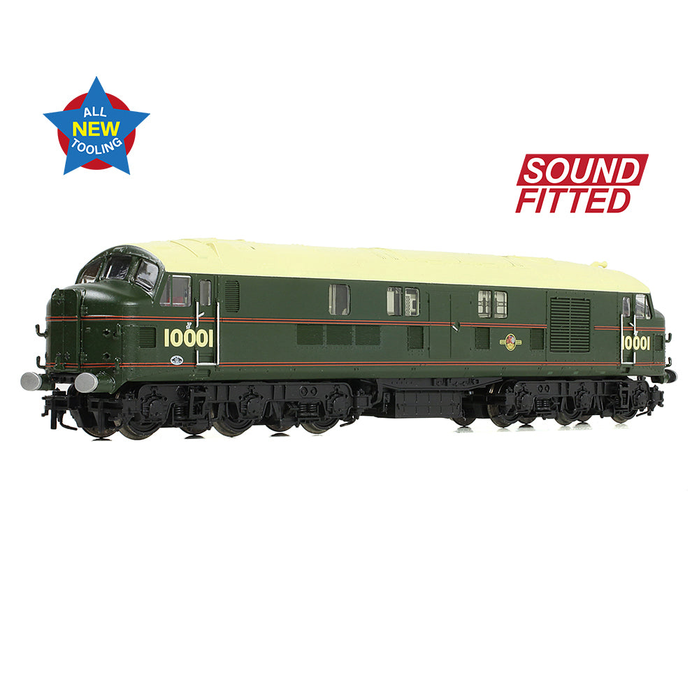 Graham Farish 372-917SF - LMS 10001 BR Lined Green (Late Crest) (SOUND FITTED)