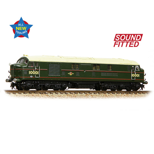 Graham Farish 372-917SF - LMS 10001 BR Lined Green (Late Crest) (SOUND FITTED)