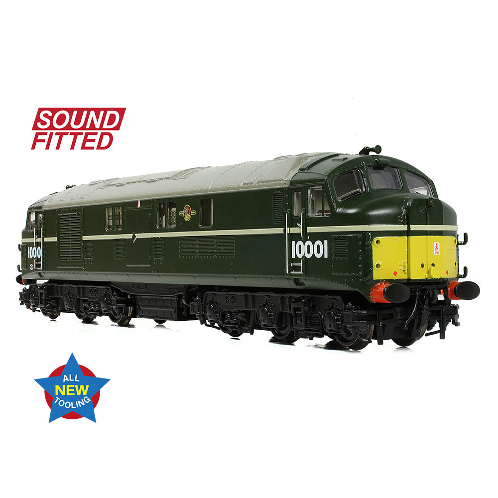 Graham Farish 372-918SF - LMS 10001 BR Green Late Crest (Small Yellow Panels) (SOUND FITTED)