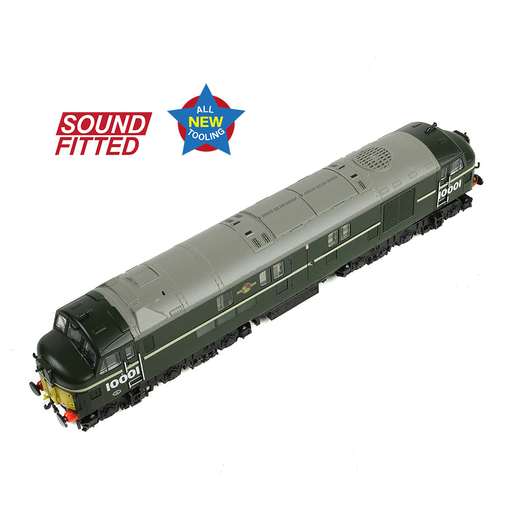 Graham Farish 372-918SF - LMS 10001 BR Green Late Crest (Small Yellow Panels) (SOUND FITTED)