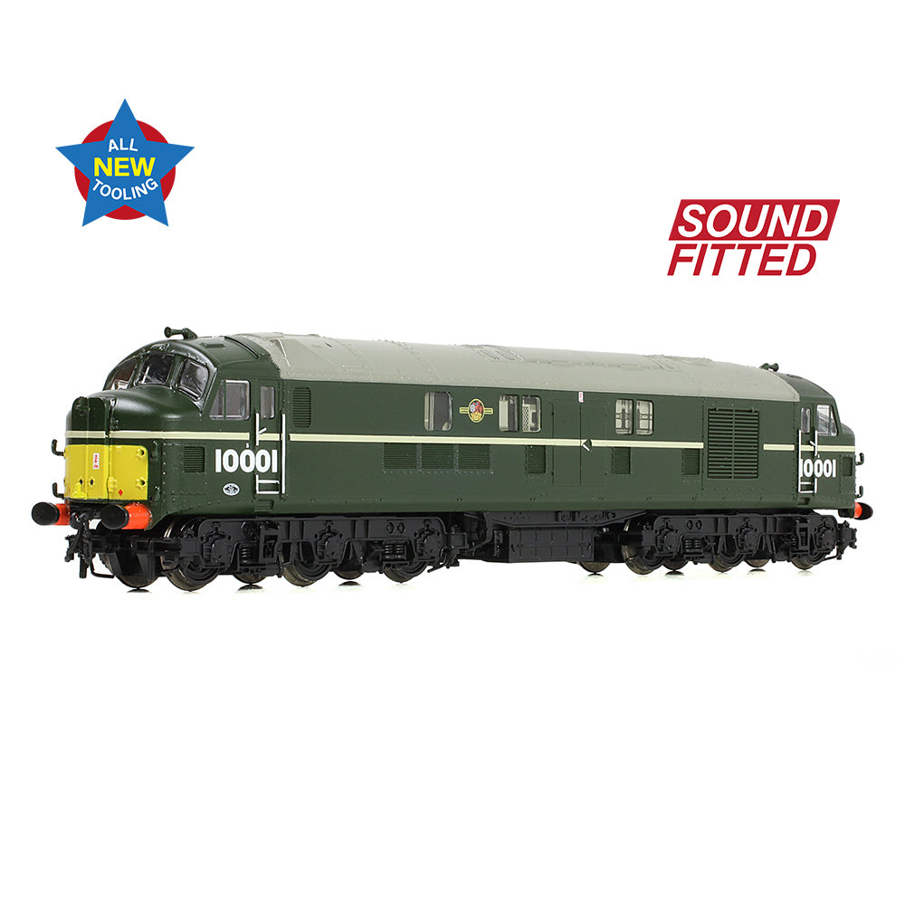 Graham Farish 372-918SF - LMS 10001 BR Green Late Crest (Small Yellow Panels) (SOUND FITTED)