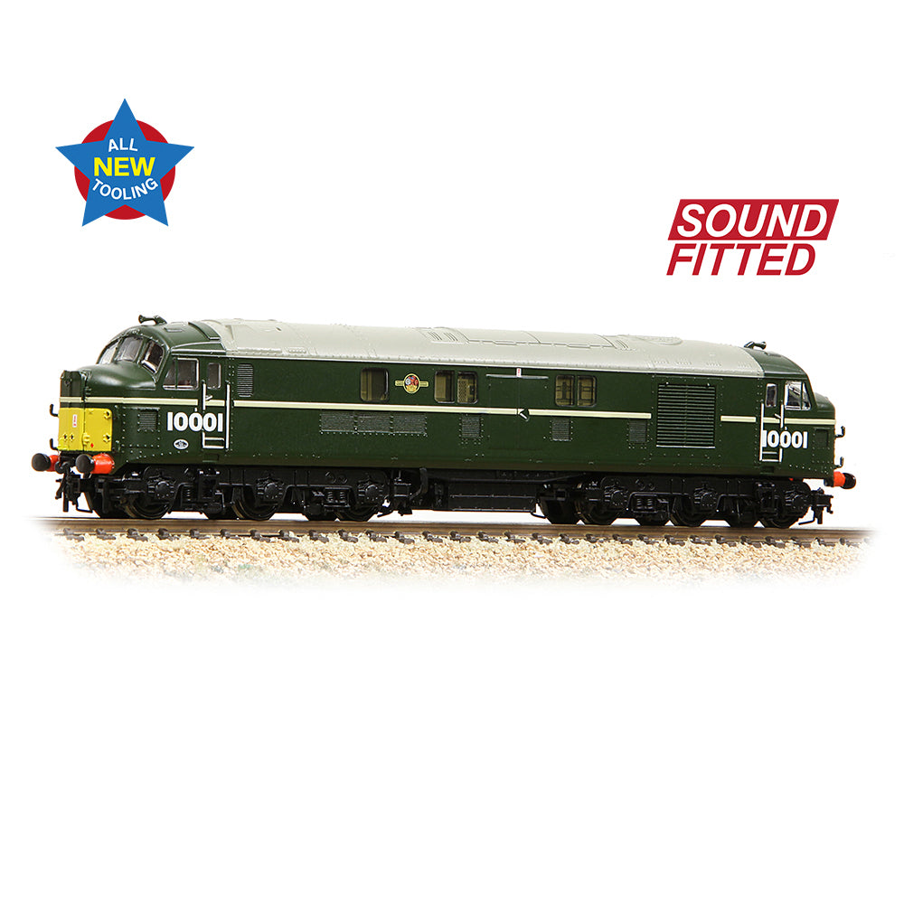 Graham Farish 372-918SF - LMS 10001 BR Green Late Crest (Small Yellow Panels) (SOUND FITTED)