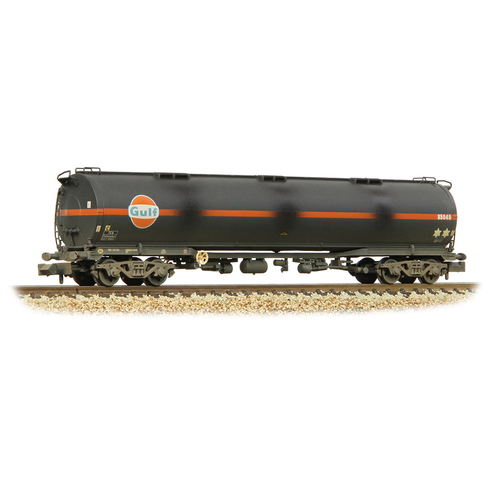 Graham Farish 373-565 - 100T TEA Class B Bogie Tank Wagon 'Gulf' Black [W]