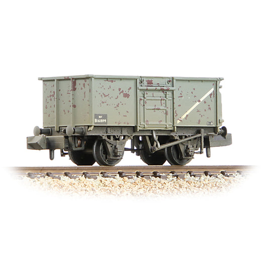 Graham Farish 377-227F - BR 16T Steel Mineral Wagon with Top Flap Doors BR Grey [W]