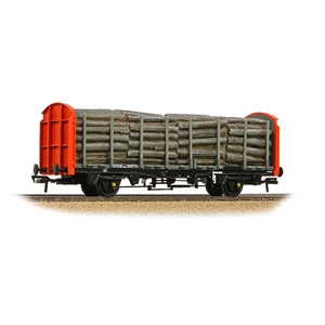 Bachmann 38-300B - OTA Timber Carrier Wagon BR Railfreight With Load