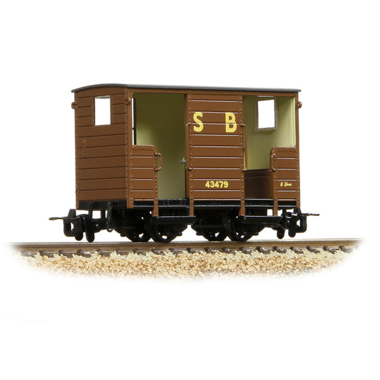 Bachmann Narrow Gauge 393-101A - RNAD Open-End Brake Van Statfold Barn Railway Brown