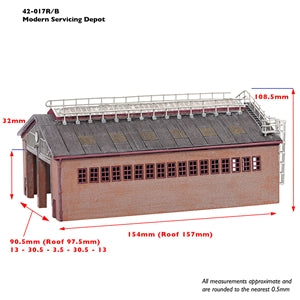 Graham Farish (Scenecraft) 42-017B - Modern Servicing Depot Blue