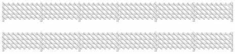 Ratio 426 - LMS Station Fencing (White)