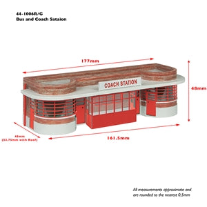 Bachmann 44-1006R - Bus and Coach Station Red