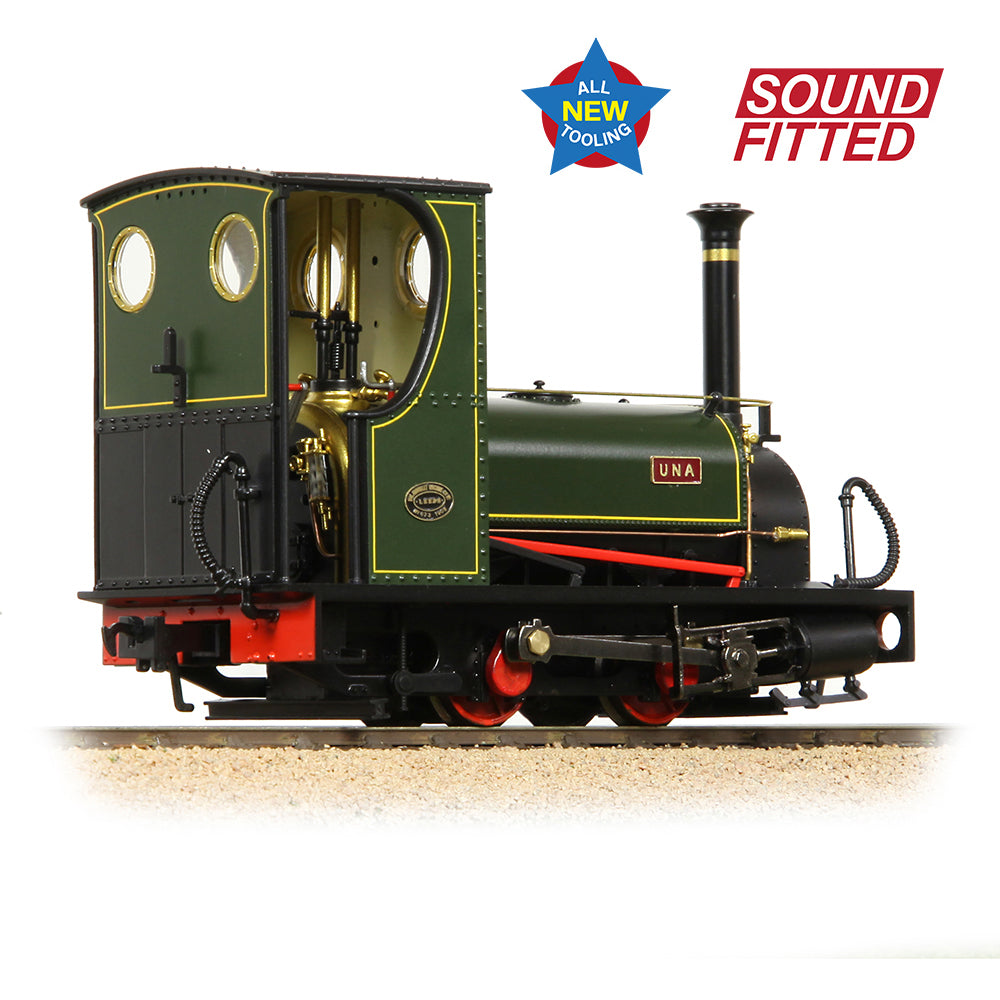 Bachmann NG7 71-028SF - Quarry Hunslet 0-4-0ST 'Una' Lined Green (Sound Fitted)