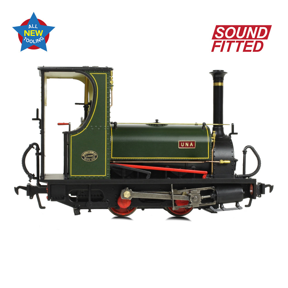 Bachmann NG7 71-028SF - Quarry Hunslet 0-4-0ST 'Una' Lined Green (Sound Fitted)