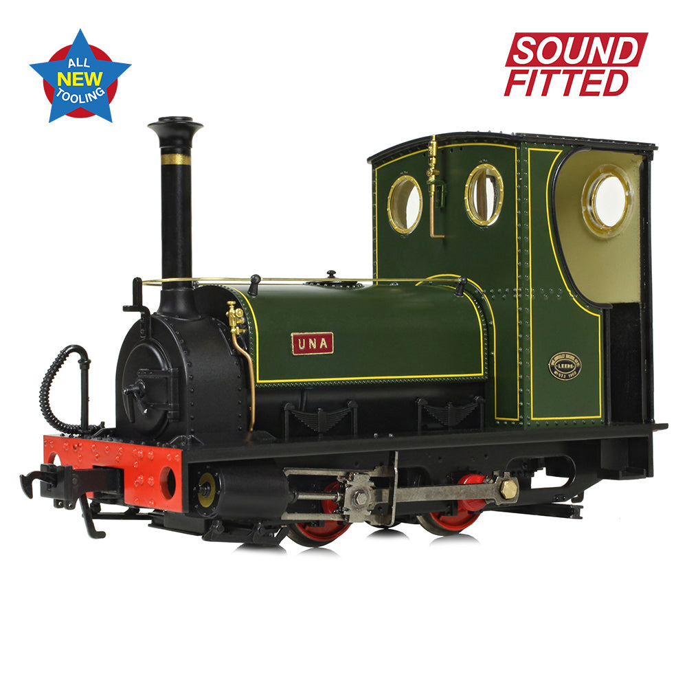 Bachmann NG7 71-028SF - Quarry Hunslet 0-4-0ST 'Una' Lined Green (Sound Fitted)