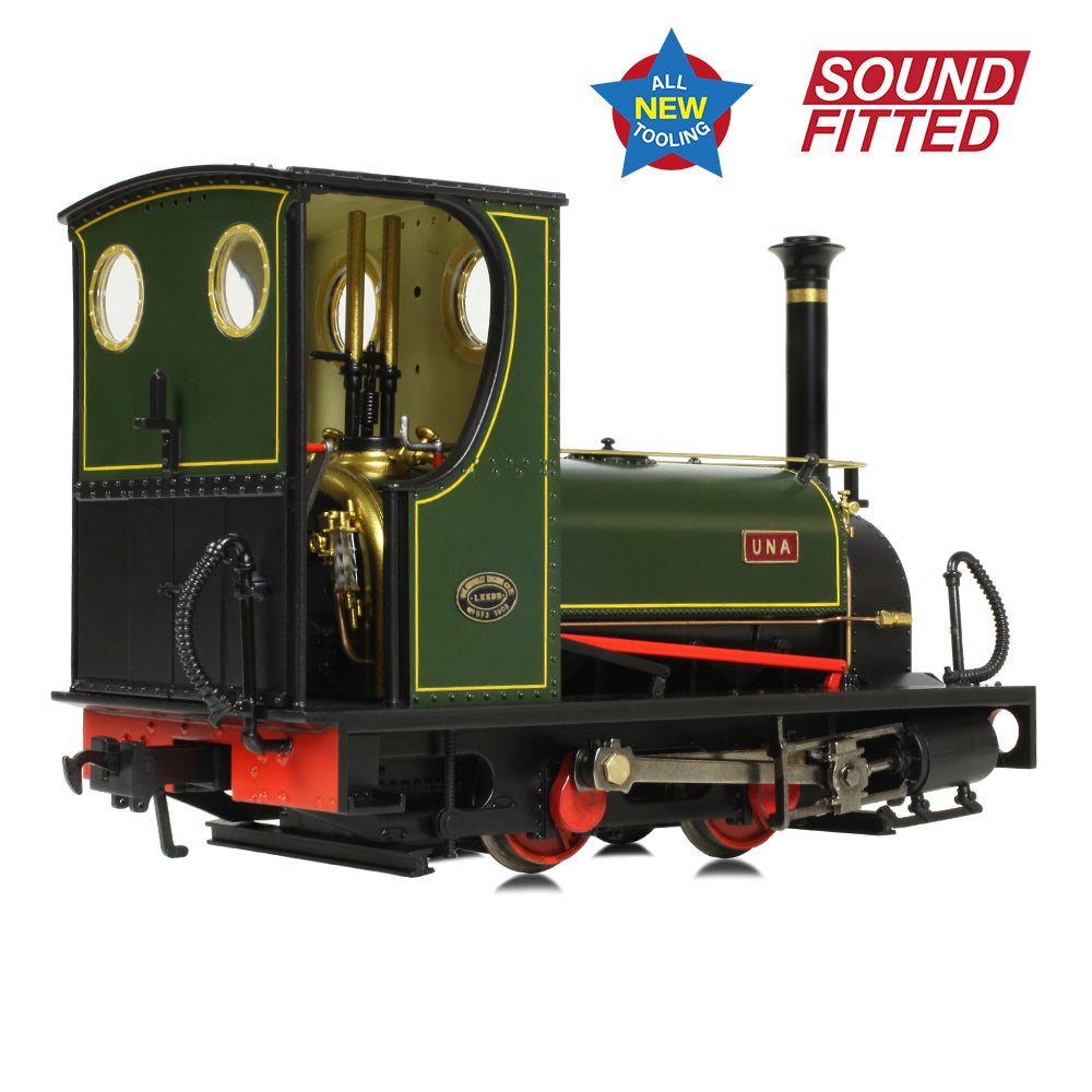 Bachmann NG7 71-028SF - Quarry Hunslet 0-4-0ST 'Una' Lined Green (Sound Fitted)